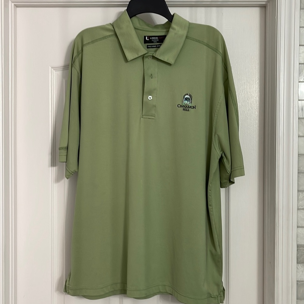 Men’s XL Green Links Tech Golf Shirt (Cinnamon Hill Jamaica)